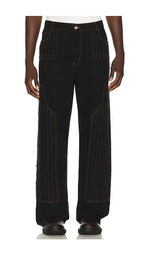 Pas Une Marque Distressed Patch Carpenter Pants | Thumbnail 6 Pas Une Marque Distressed Patch Carpenter Pants | Thumbnail 6