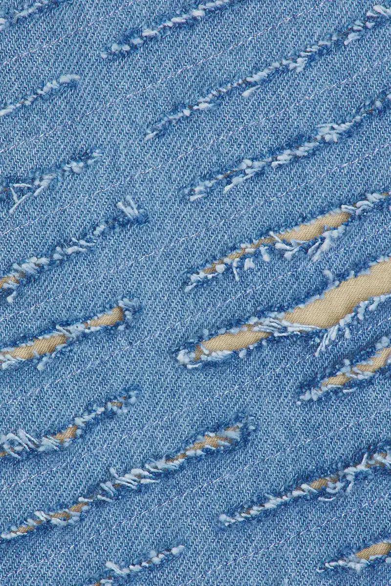 Pas Une Marque Cut Through Denim Shorts | Thumbnail 5 Pas Une Marque Cut Through Denim Shorts | Thumbnail 5