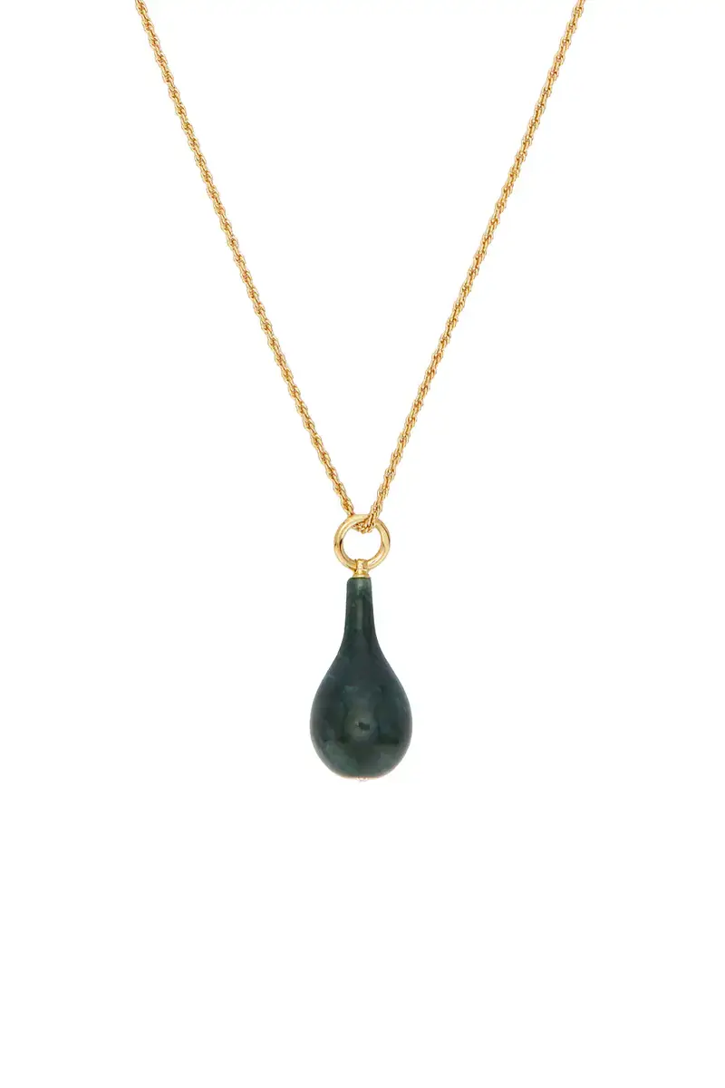 TOTEME Medium Jade Drop Necklace | Thumbnail 3 TOTEME Medium Jade Drop Necklace | Thumbnail 3