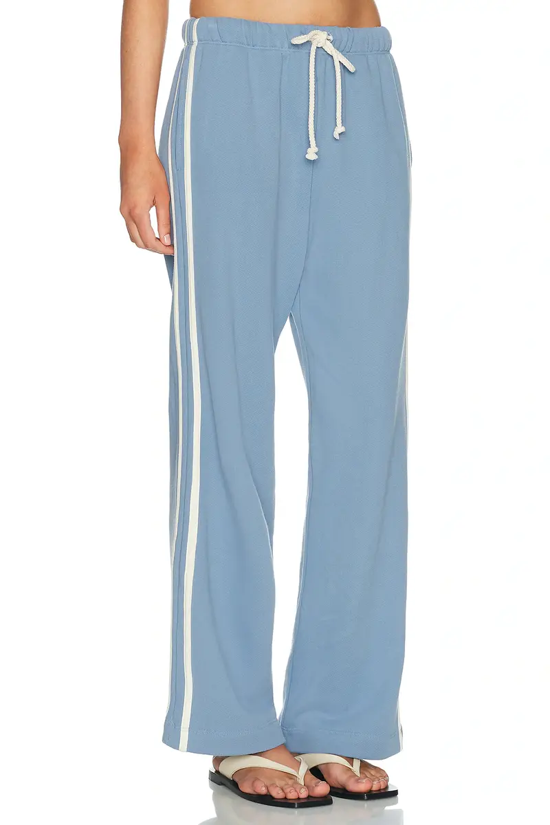 DONNI. The Eco Terry Stripe Crop Pant | Image 1 DONNI. The Eco Terry Stripe Crop Pant | Image 1