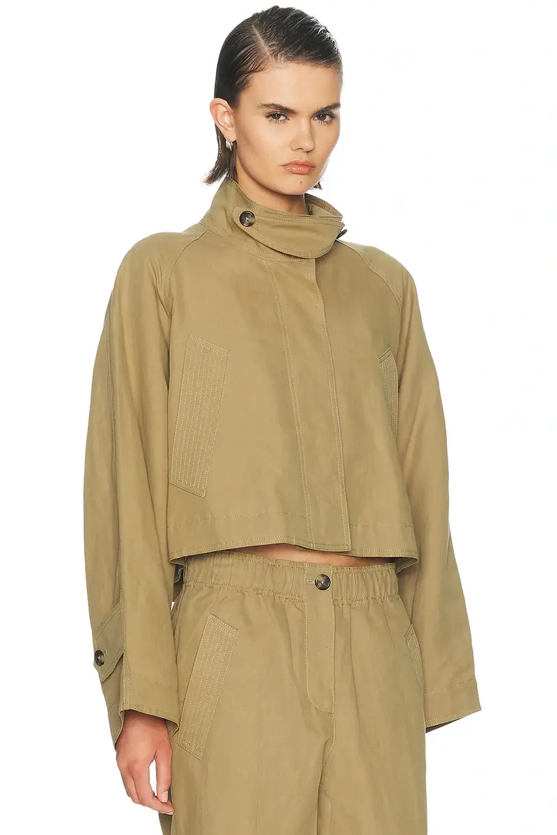 Helmut Lang Cropped Trench Jacket | Thumbnail 3 Helmut Lang Cropped Trench Jacket | Thumbnail 3