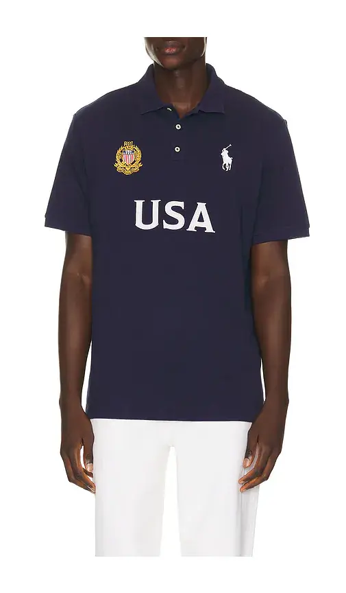 Polo Ralph Lauren Short Sleeve USA Mesh Polo | Thumbnail 6