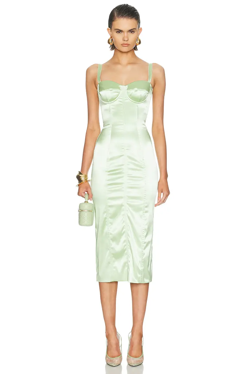 Dolce & Gabbana Bustier Midi Dress | Image 1 Dolce & Gabbana Bustier Midi Dress | Image 1