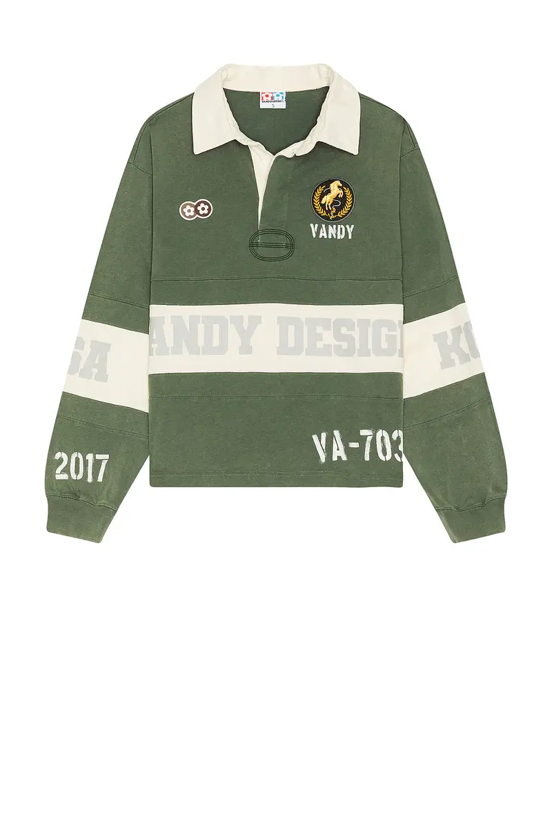 VANDYTHEPINK Washed Long Sleeve Rugby | Thumbnail 6