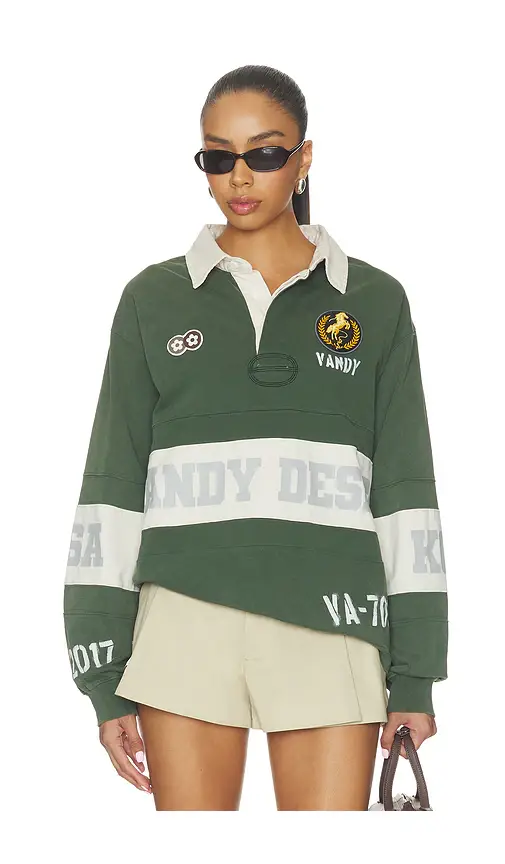 VANDYTHEPINK Washed Long Sleeve Rugby | Thumbnail 10
