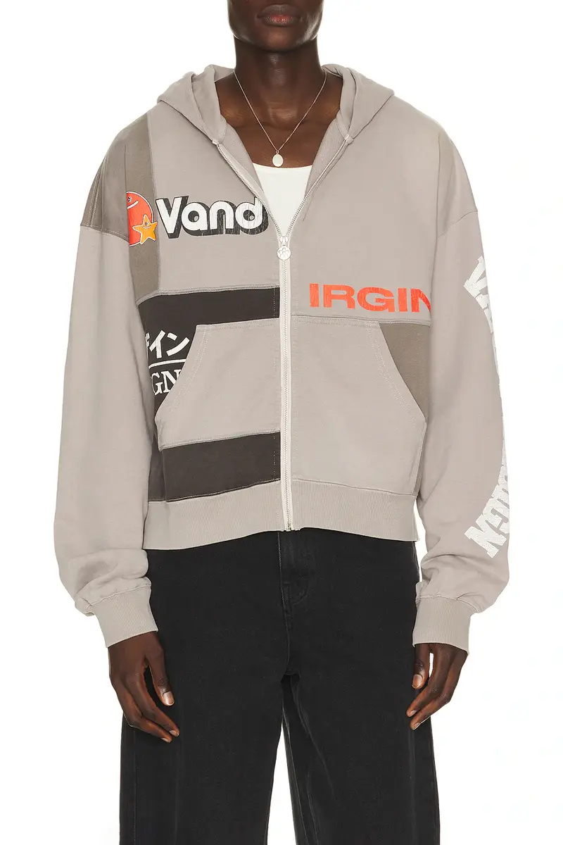 VANDYTHEPINK Paneled Zip Up Hoodie | Image 1 VANDYTHEPINK Paneled Zip Up Hoodie | Image 1