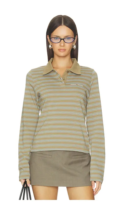 SAMSOE SAMSOE Sadonell Long Sleeve Polo | Image 1 SAMSOE SAMSOE Sadonell Long Sleeve Polo | Image 1