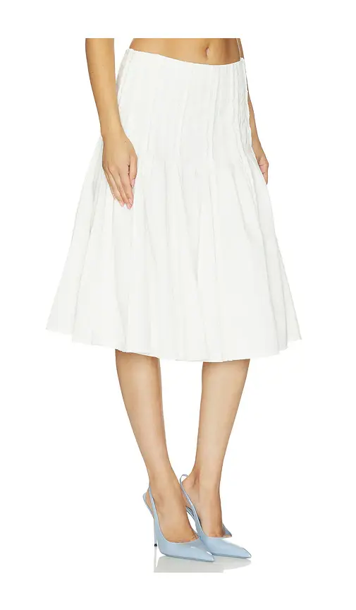 Markgong Pleated Midi Skirt | Thumbnail 2 Markgong Pleated Midi Skirt | Thumbnail 2