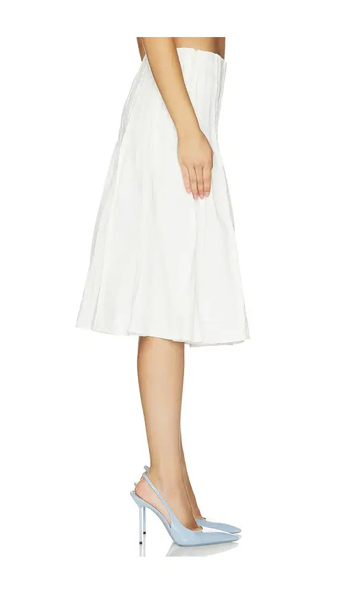 Markgong Pleated Midi Skirt | Thumbnail 3 Markgong Pleated Midi Skirt | Thumbnail 3