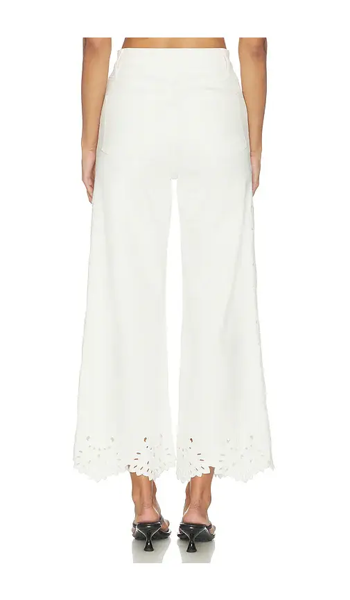 Joe's Jeans The Mia High Rise Wide Leg Jeans With Placed Broderie | Thumbnail 4 Joe's Jeans The Mia High Rise Wide Leg Jeans With Placed Broderie | Thumbnail 4