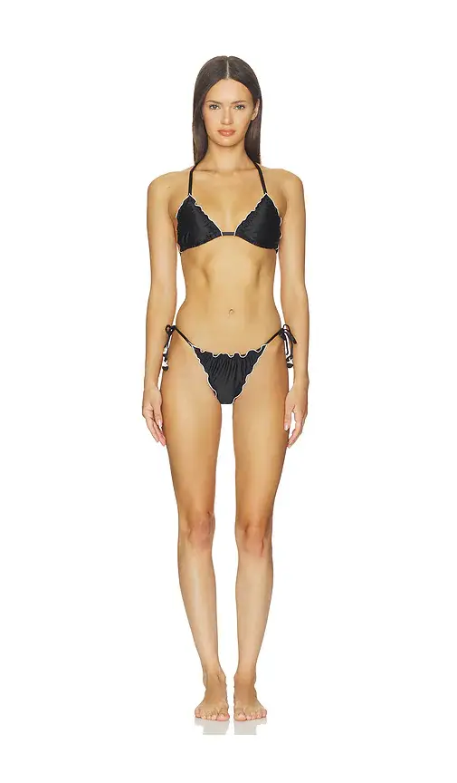 PQ Lettuce Edge Triangle Bikini Top | Thumbnail 4 PQ Lettuce Edge Triangle Bikini Top | Thumbnail 4