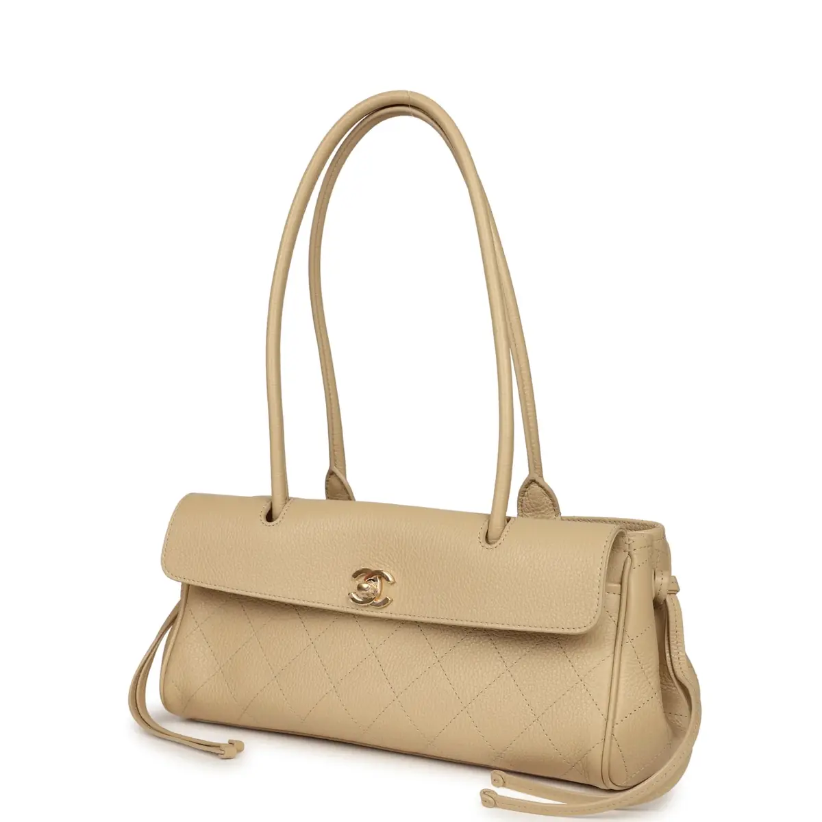 Chanel Chanel Small "Urban Essential" East West Shopping Tote Light Beige Caviar Gold Hardware (Copy) | Thumbnail 5