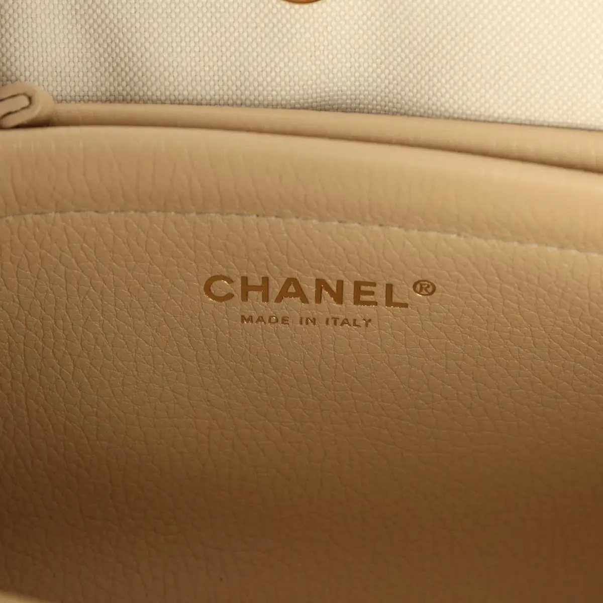 Chanel Chanel Small "Urban Essential" East West Shopping Tote Light Beige Caviar Gold Hardware (Copy) | Thumbnail 10