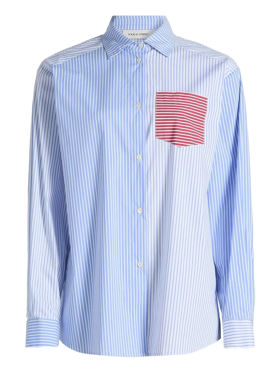 Solid & Striped Women's The Avril Stripe Button-Front Shirt