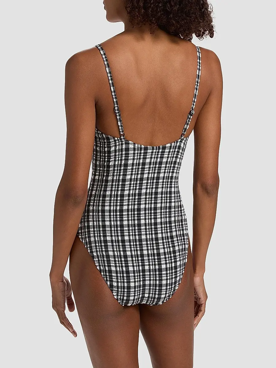 Solid & Striped Women's The Taylor Plaid Seersucker One-Piece Swimsuit | Thumbnail 5 Solid & Striped Women's The Taylor Plaid Seersucker One-Piece Swimsuit | Thumbnail 5