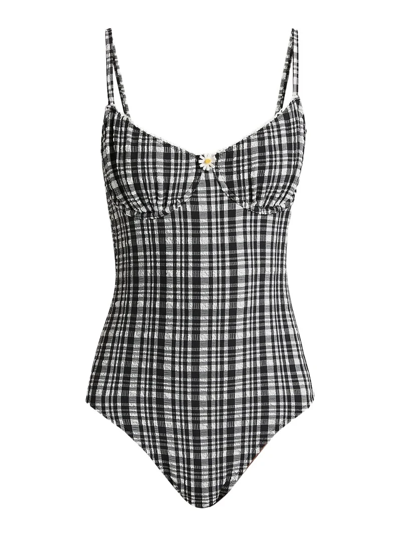 Women's The Taylor Plaid Seersucker One-Piece Swimsuit