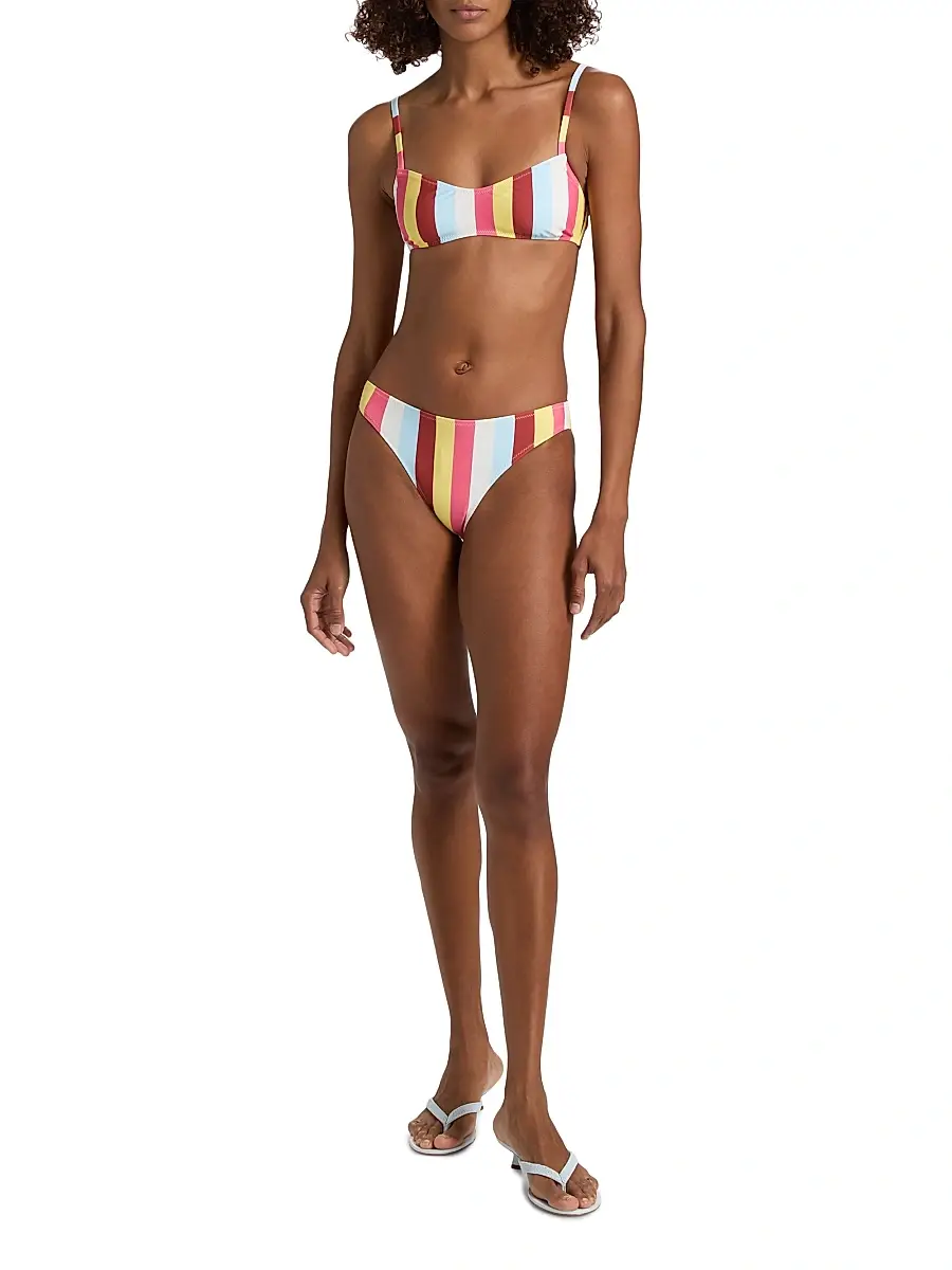 Solid & Striped Women's The Rachel Stripe Bikini Top | Thumbnail 2 Solid & Striped Women's The Rachel Stripe Bikini Top | Thumbnail 2