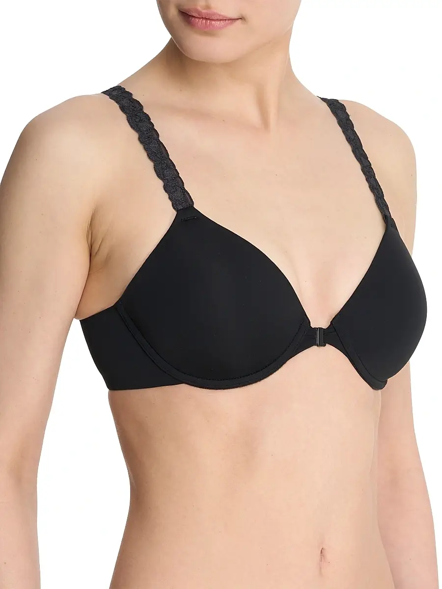 Natori Women's Pure Luxe Convertible Front Close T-Shirt Bra | Thumbnail 2 Natori Women's Pure Luxe Convertible Front Close T-Shirt Bra | Thumbnail 2