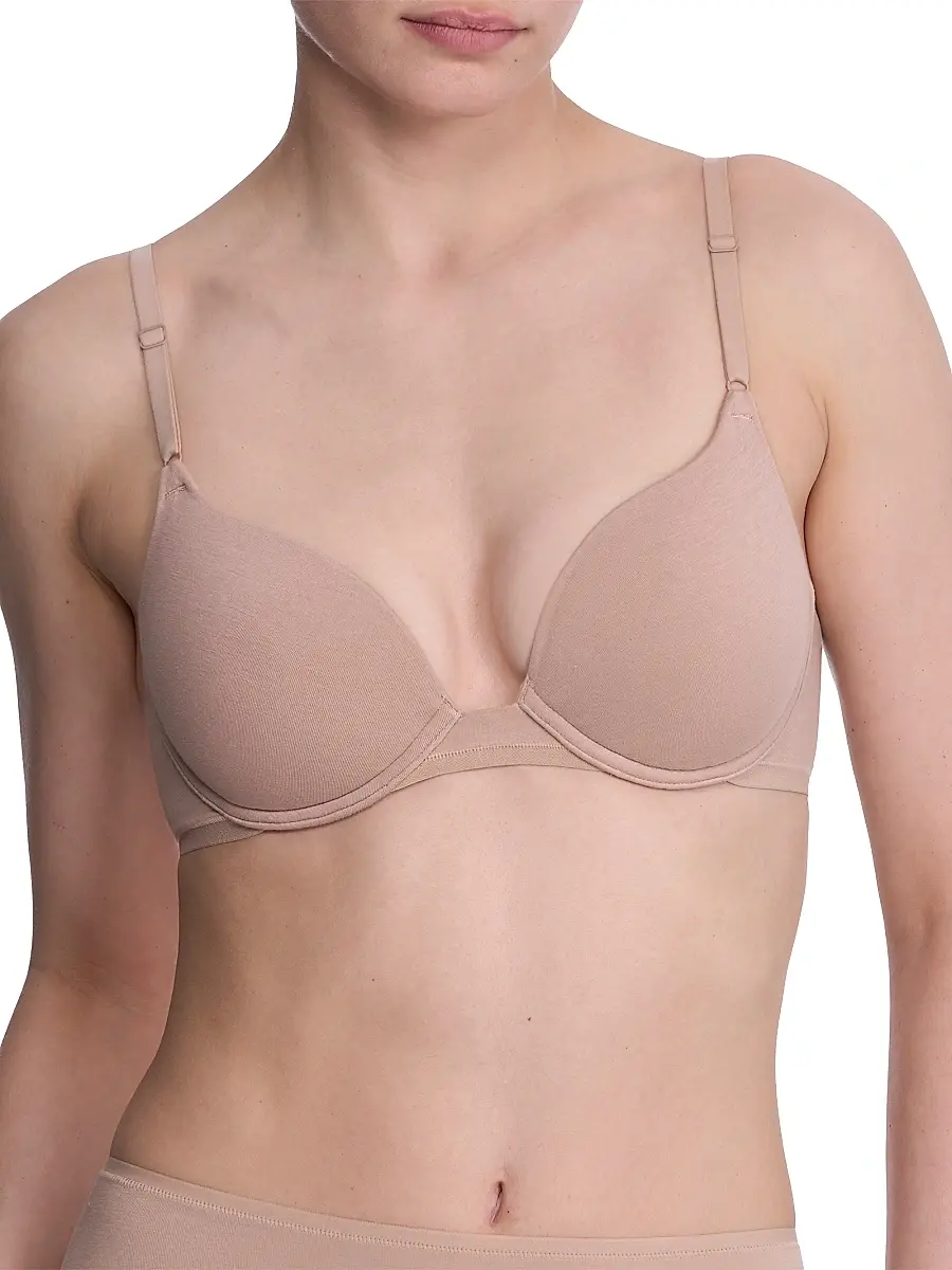 Natori Women's Bliss Cotton Convertible T-Shirt Bra - Cafe - Size 36A | Image 1 Natori Women's Bliss Cotton Convertible T-Shirt Bra - Cafe - Size 36A | Image 1