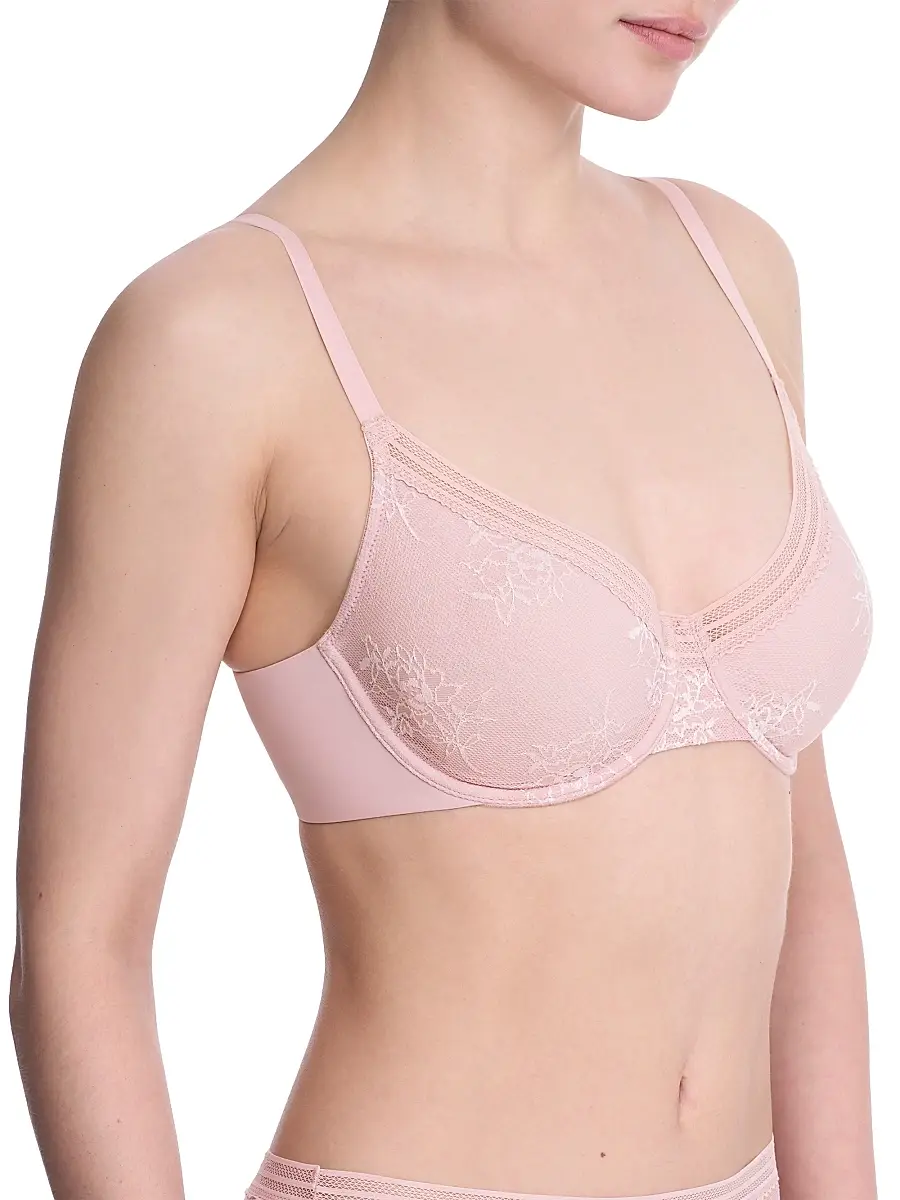 Natori Women's Love Lace Unlined Back Smoothing T-Shirt Bra | Thumbnail 2 Natori Women's Love Lace Unlined Back Smoothing T-Shirt Bra | Thumbnail 2