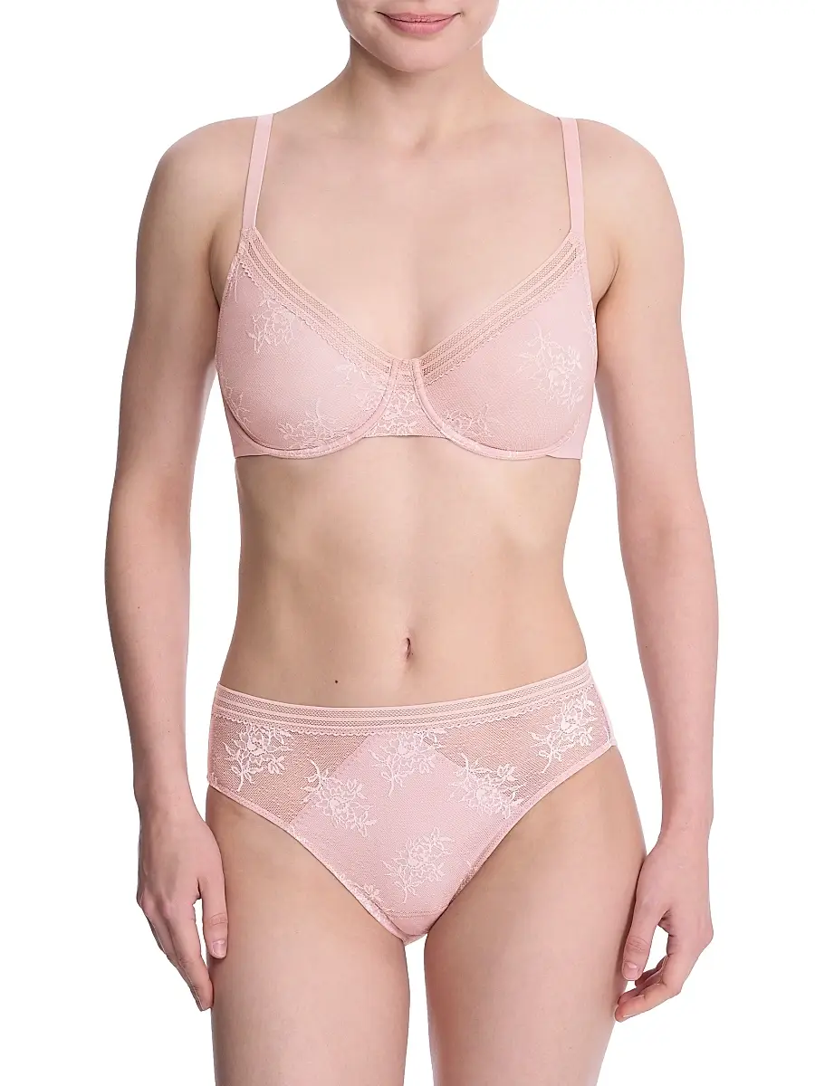 Natori Women's Love Lace Unlined Back Smoothing T-Shirt Bra | Thumbnail 4 Natori Women's Love Lace Unlined Back Smoothing T-Shirt Bra | Thumbnail 4