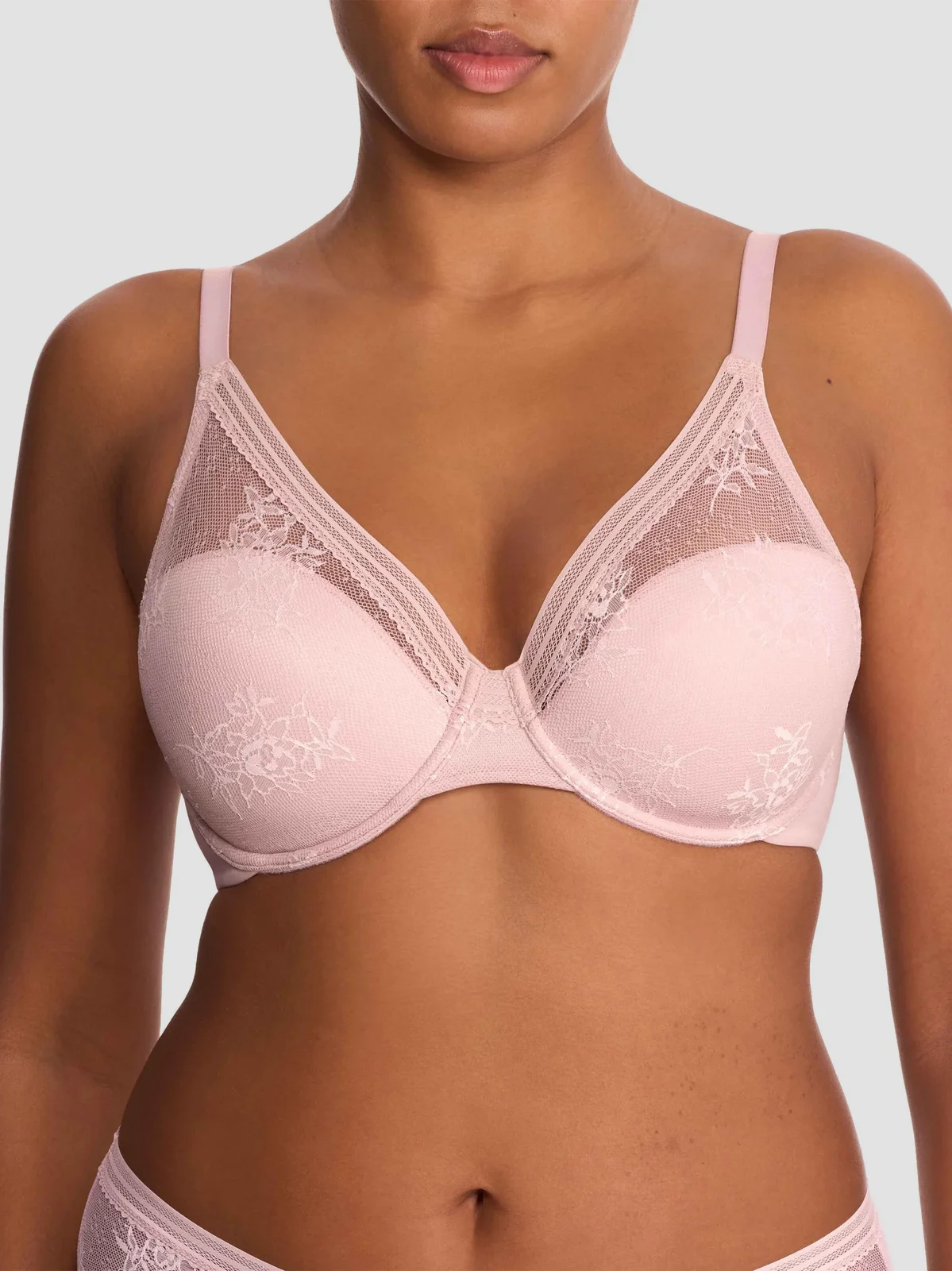 Women's Love Lace Full Coverage Plunge T-Shirt Bra Women's Love Lace Full Coverage Plunge T-Shirt Bra
