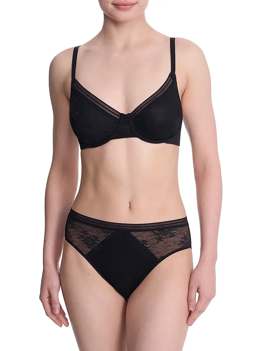 Natori Women's Love Lace Unlined Back Smoothing T-Shirt Bra | Thumbnail 2 Natori Women's Love Lace Unlined Back Smoothing T-Shirt Bra | Thumbnail 2