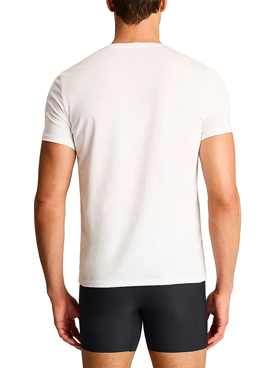 Commando Men's Premier Stretch-Cotton V-Neck Undershirt | Thumbnail 3 Commando Men's Premier Stretch-Cotton V-Neck Undershirt | Thumbnail 3