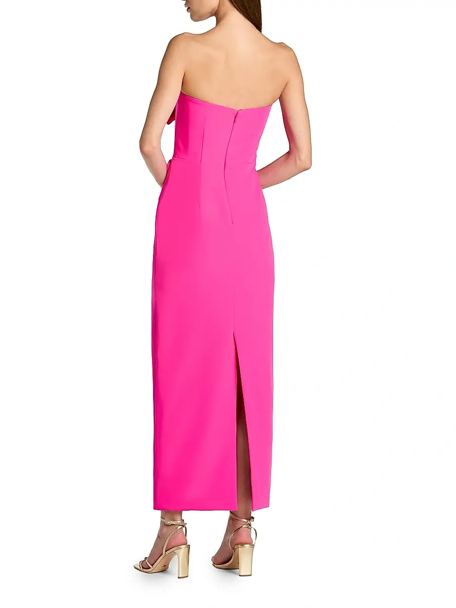 Mac Duggal Women's Floral Embellished Crepe Strapless Maxi Dress | Thumbnail 2 Mac Duggal Women's Floral Embellished Crepe Strapless Maxi Dress | Thumbnail 2