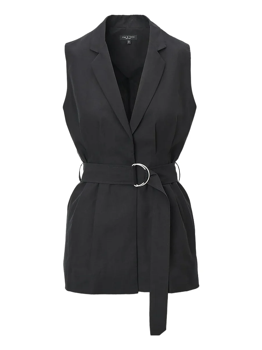 Women's Mandi Belted Tailored Vest Women's Mandi Belted Tailored Vest