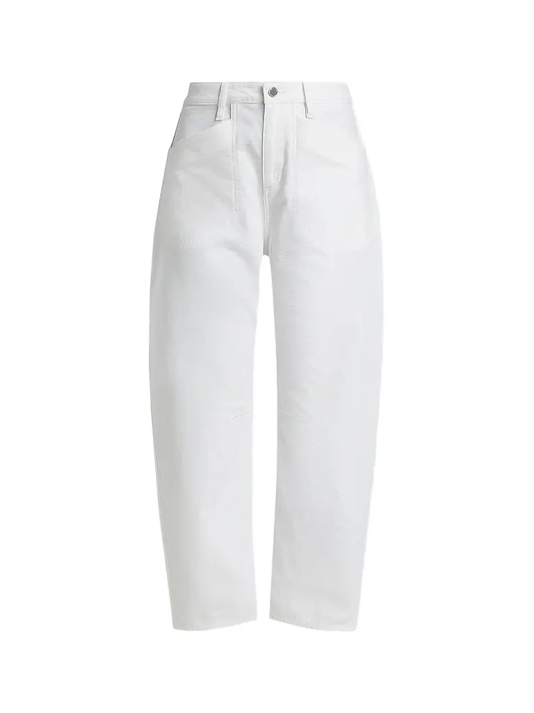 rag & bone Women's Stevie Utility Tapered Cotton Pants - White - Size 33 | Image 1 rag & bone Women's Stevie Utility Tapered Cotton Pants - White - Size 33 | Image 1