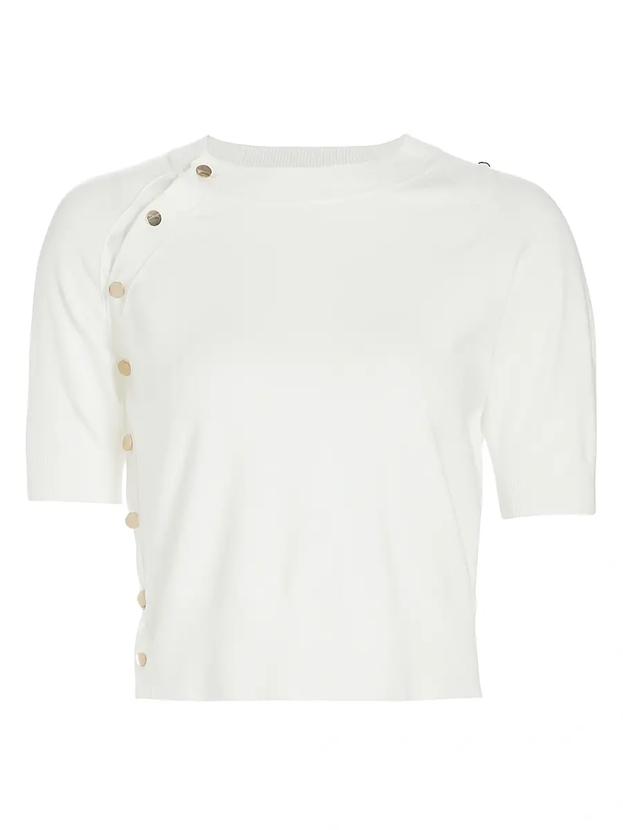 Altuzarra Women's Mini Minimoto Knit Crop Sweater - Natural White - Size XL | Image 1 Altuzarra Women's Mini Minimoto Knit Crop Sweater - Natural White - Size XL | Image 1