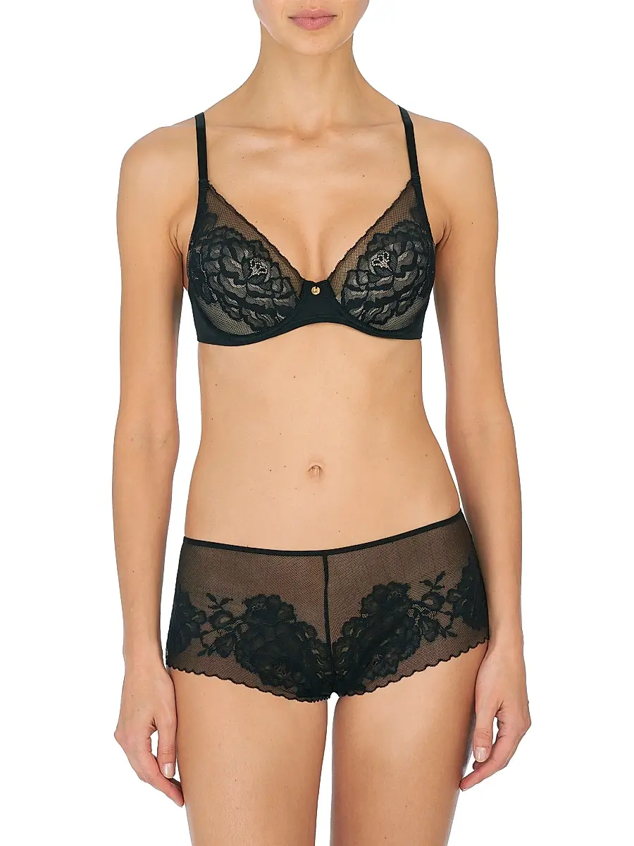 Natori Women's Flora Lace Plunge Bra | Thumbnail 3 Natori Women's Flora Lace Plunge Bra | Thumbnail 3