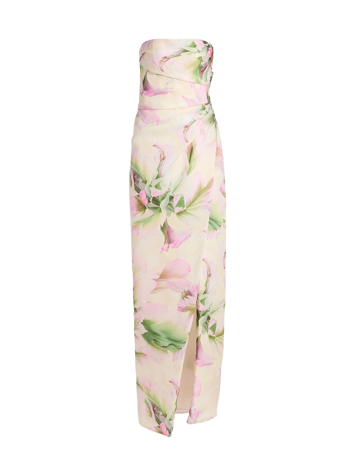 Women's Floral Mikado Strapless Gown Women's Floral Mikado Strapless Gown