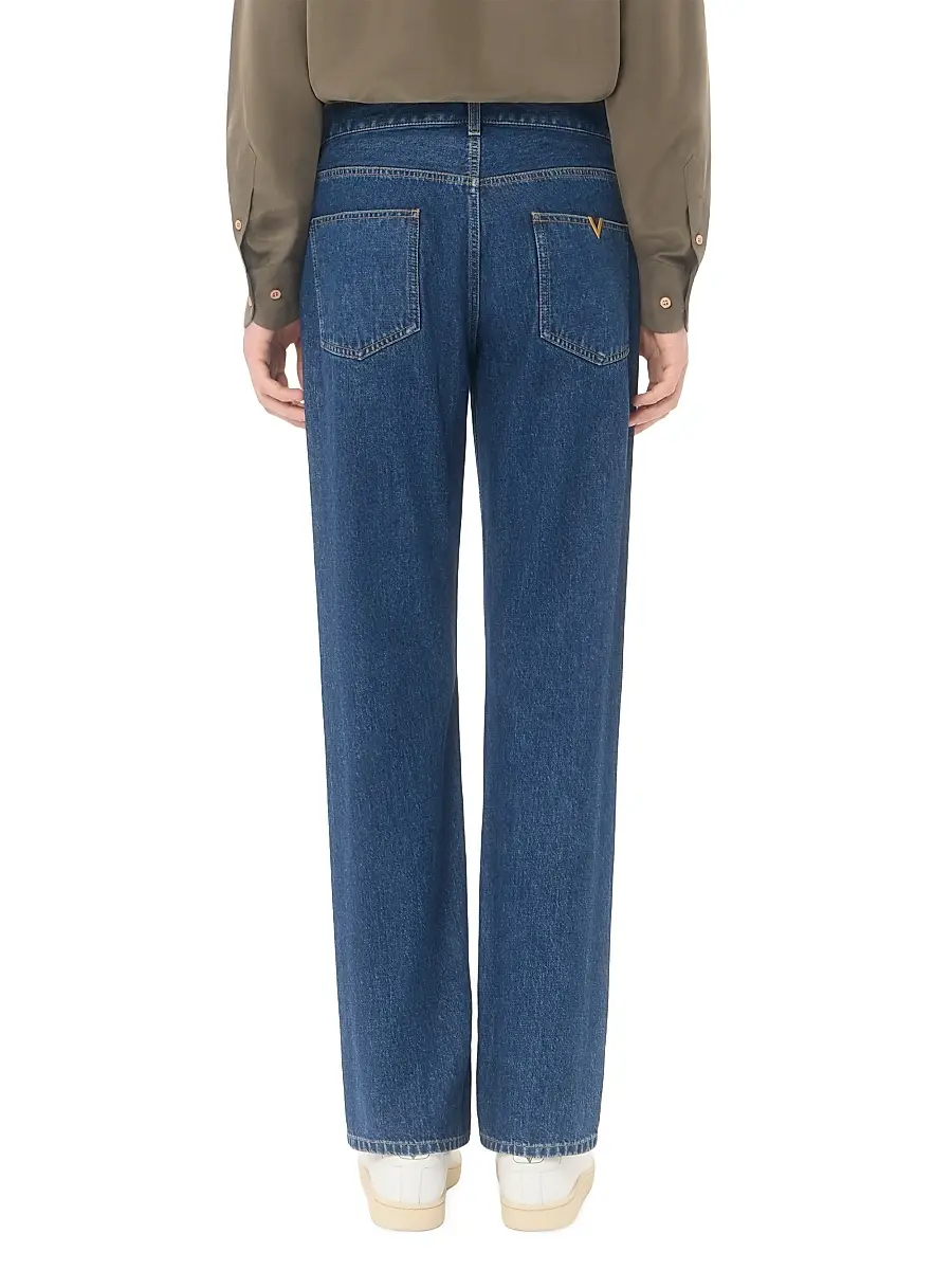 Valentino Men's Denim Jeans With VGold - Denim | Thumbnail 5 Valentino Men's Denim Jeans With VGold - Denim | Thumbnail 5