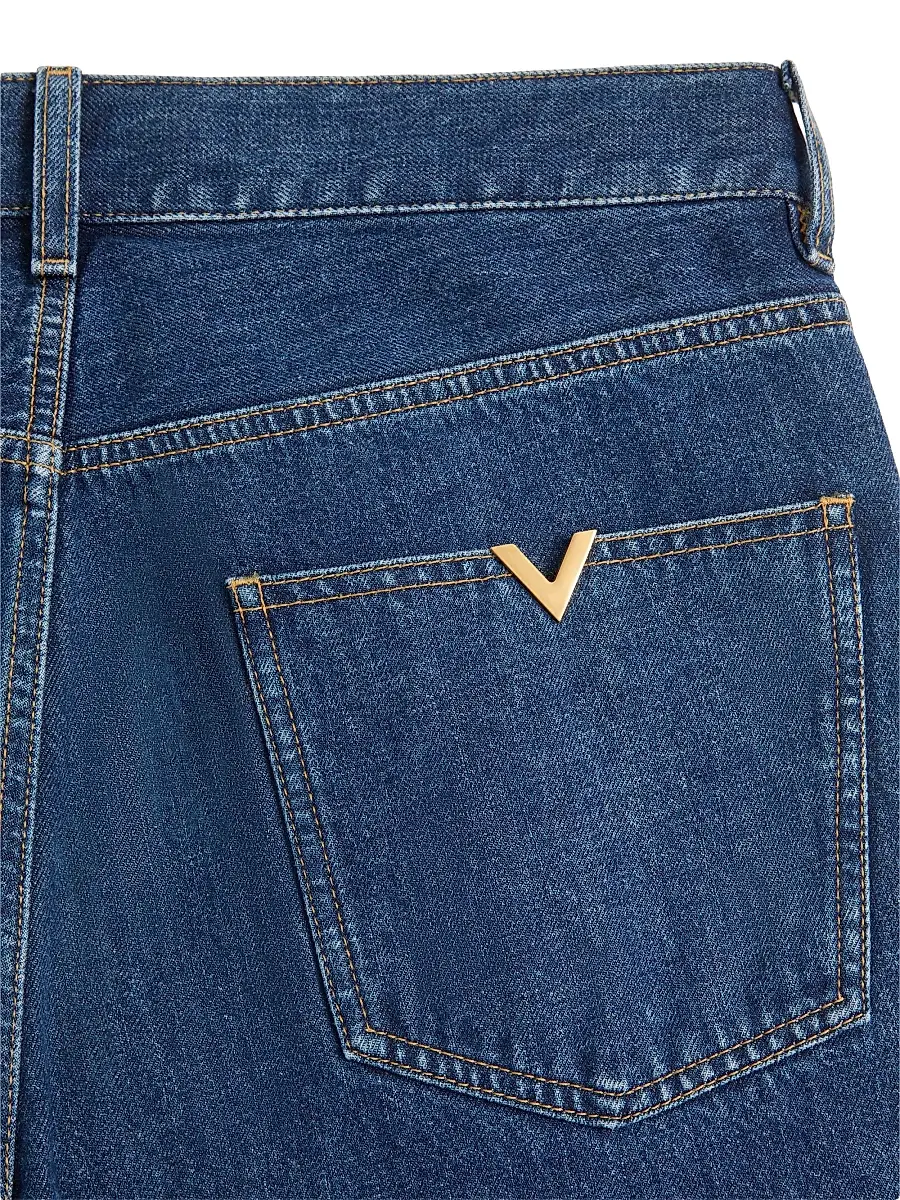 Valentino Men's Denim Jeans With VGold - Denim | Thumbnail 6 Valentino Men's Denim Jeans With VGold - Denim | Thumbnail 6