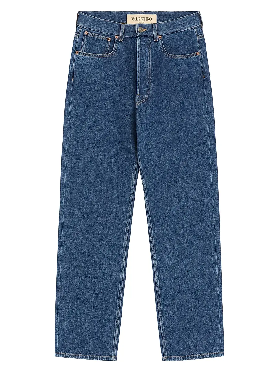 Valentino Garavani Men's Denim Jeans With VGold - Denim - Size 34 | Image 1 Valentino Garavani Men's Denim Jeans With VGold - Denim - Size 34 | Image 1