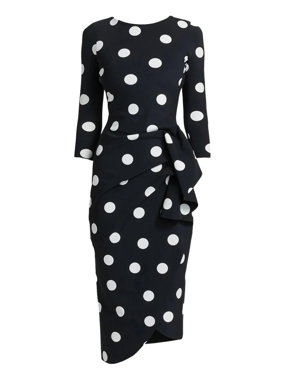 Women's Wang Polka Dot Draped Sheath Dress