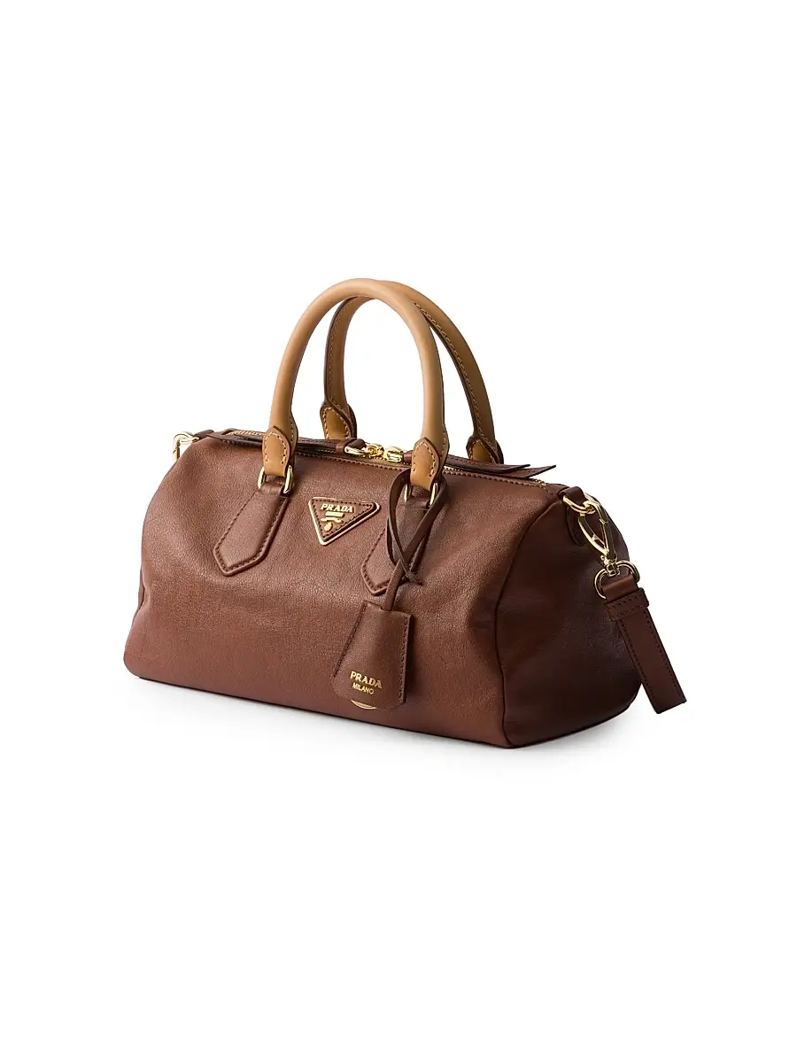Prada Women's Small Leather Top-Handle Bag | Thumbnail 4 Prada Women's Small Leather Top-Handle Bag | Thumbnail 4