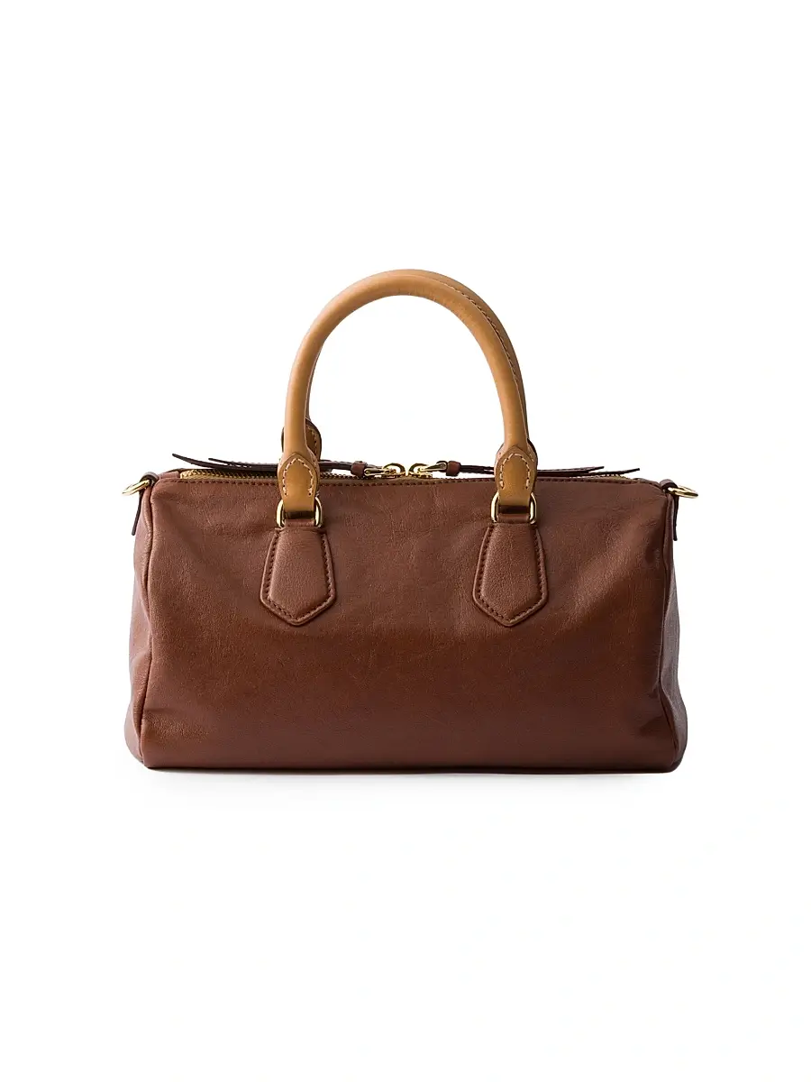 Prada Women's Small Leather Top-Handle Bag | Thumbnail 5 Prada Women's Small Leather Top-Handle Bag | Thumbnail 5