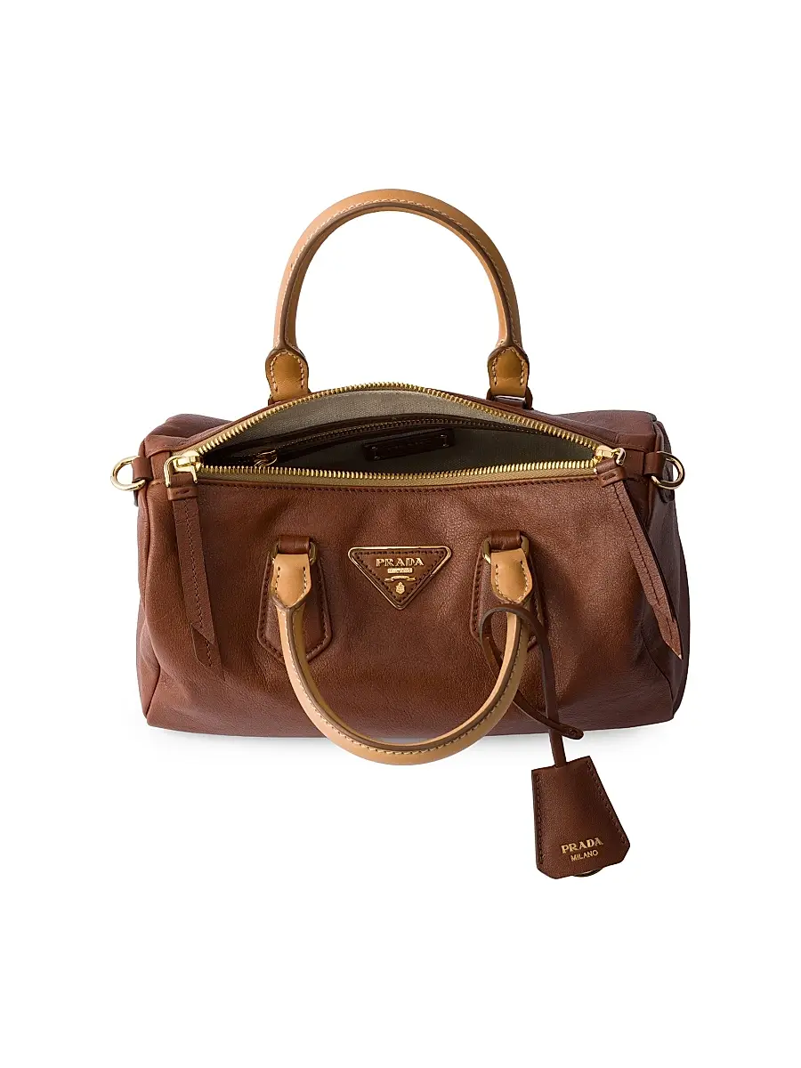 Prada Women's Small Leather Top-Handle Bag | Thumbnail 7 Prada Women's Small Leather Top-Handle Bag | Thumbnail 7
