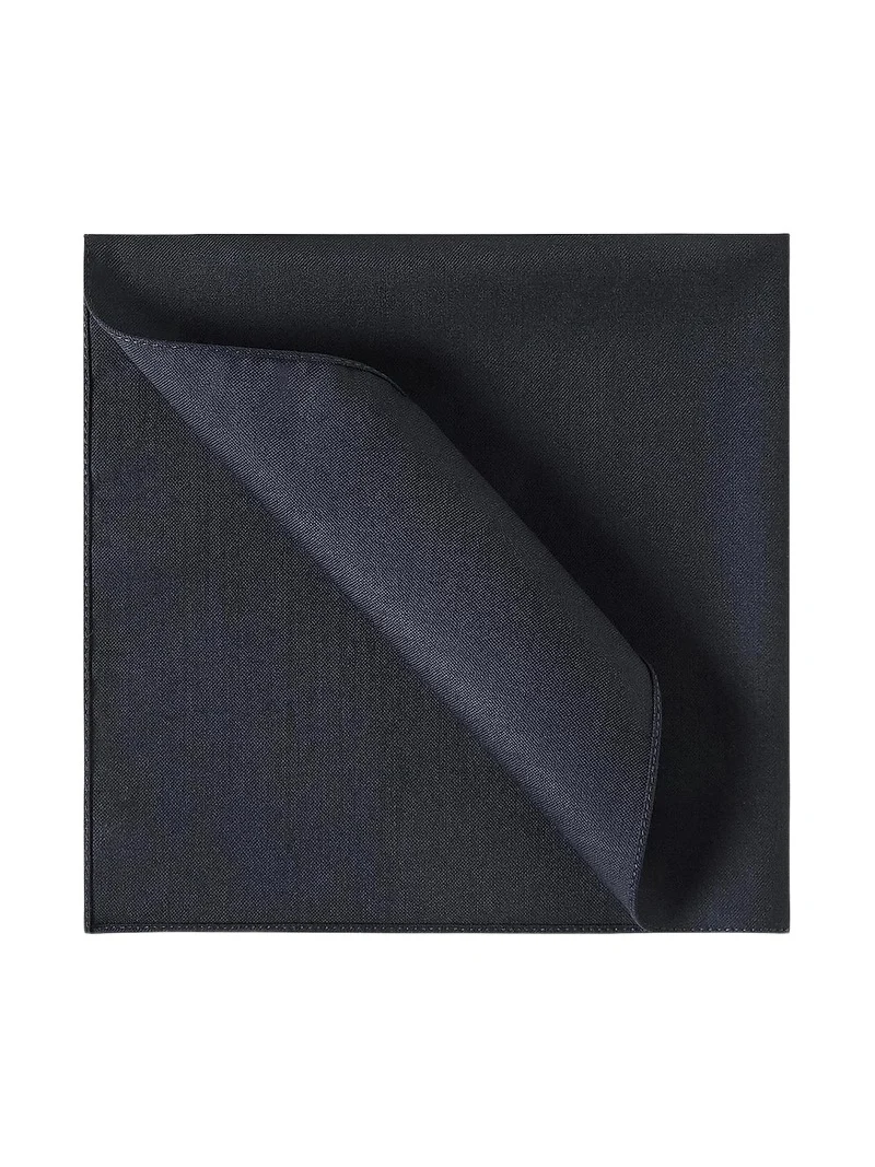 Men's Virgin Wool and Silk Twill Pocket Square