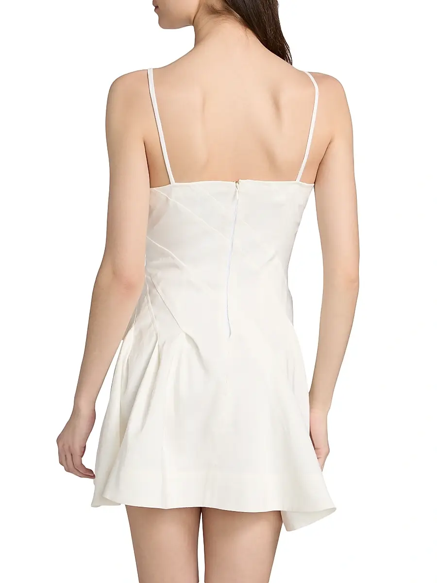 ACLER Women's Warra Floral-Appliqué Linen A-Line Minidress | Thumbnail 5