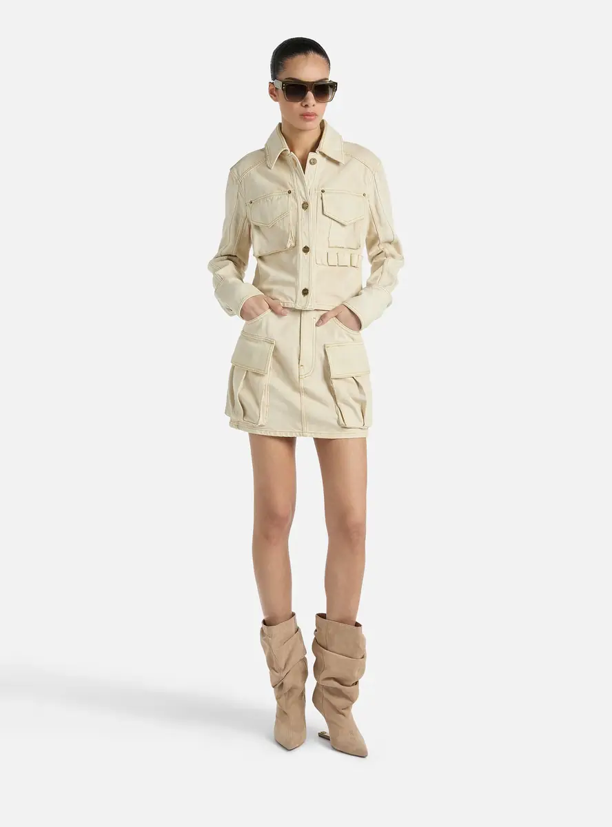 Balmain Faded denim skirt | Thumbnail 2 Balmain Faded denim skirt | Thumbnail 2