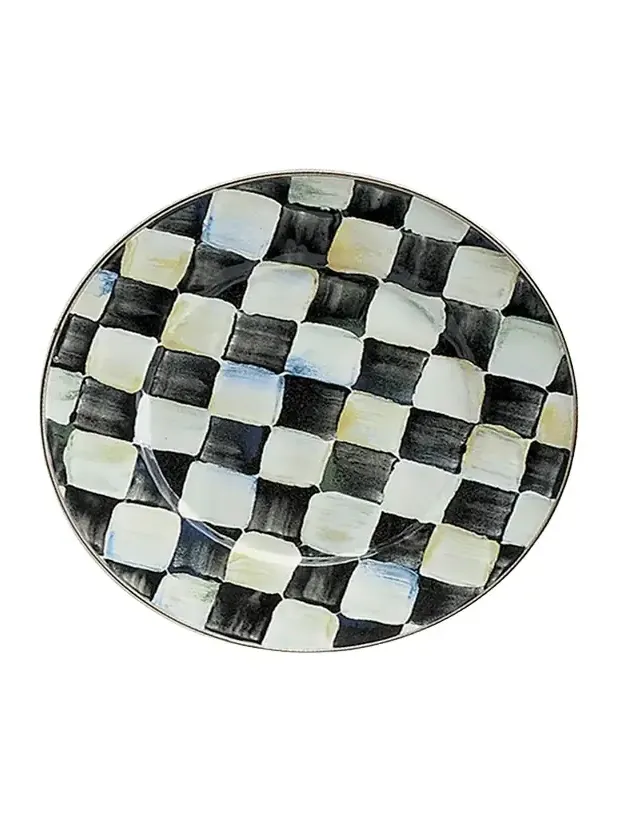 MacKenzie-Childs Courtly Check Salad Plate