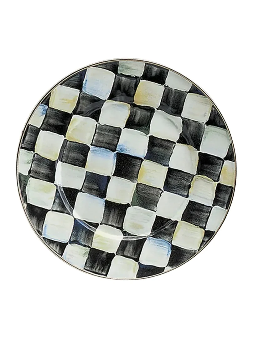 MacKenzie-Childs Courtly Check Salad Plate