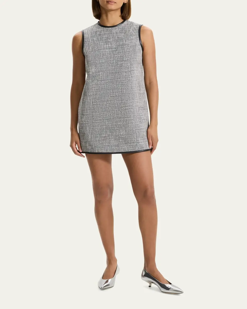 Theory Tweed Canvas Sleeveless Mini Dress | Thumbnail 2