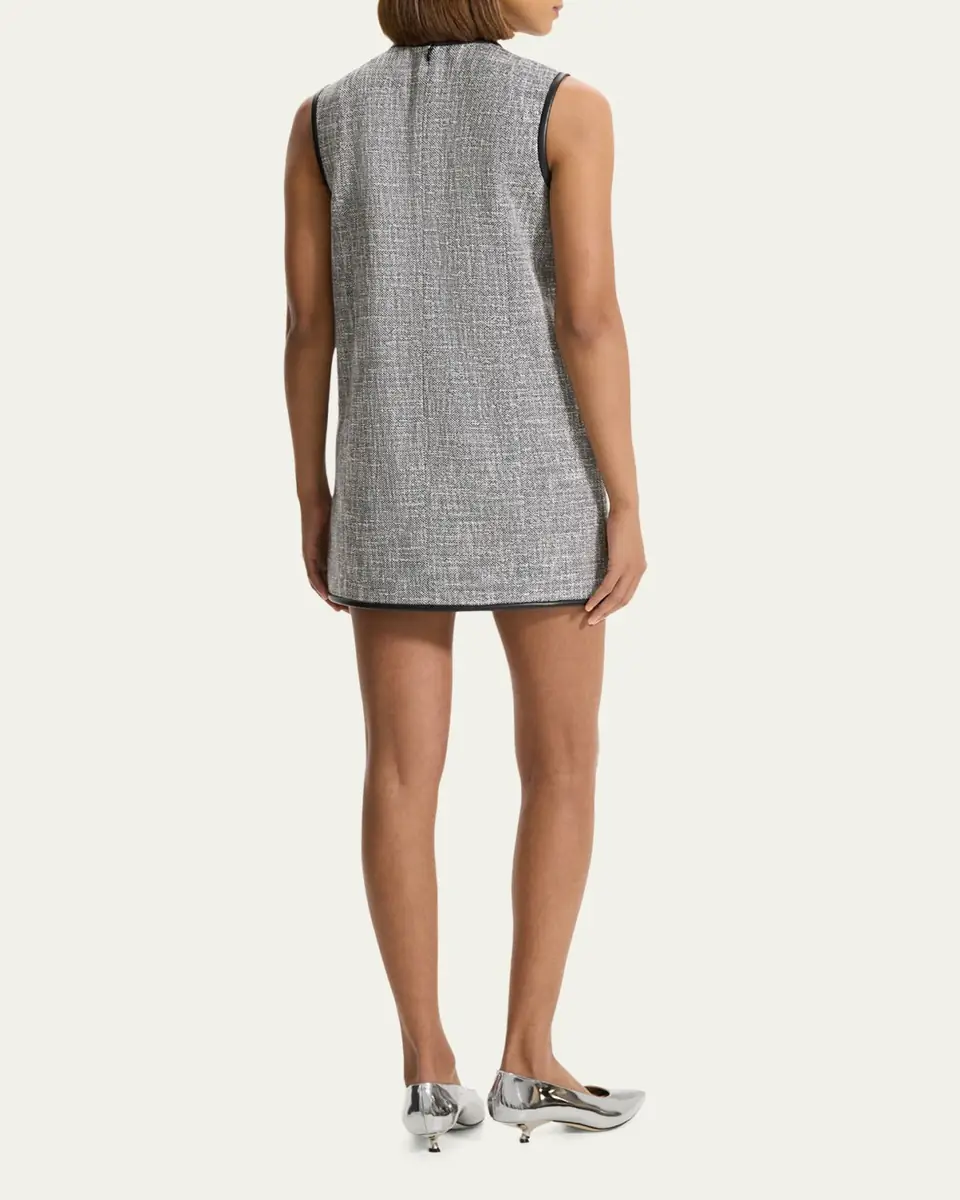 Theory Tweed Canvas Sleeveless Mini Dress | Thumbnail 3