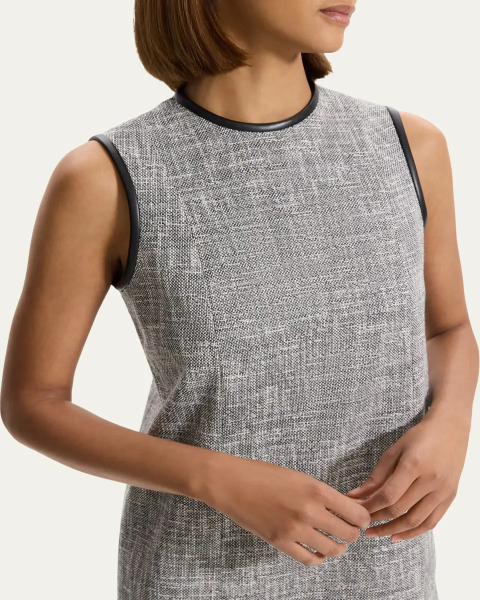 Theory Tweed Canvas Sleeveless Mini Dress | Thumbnail 5