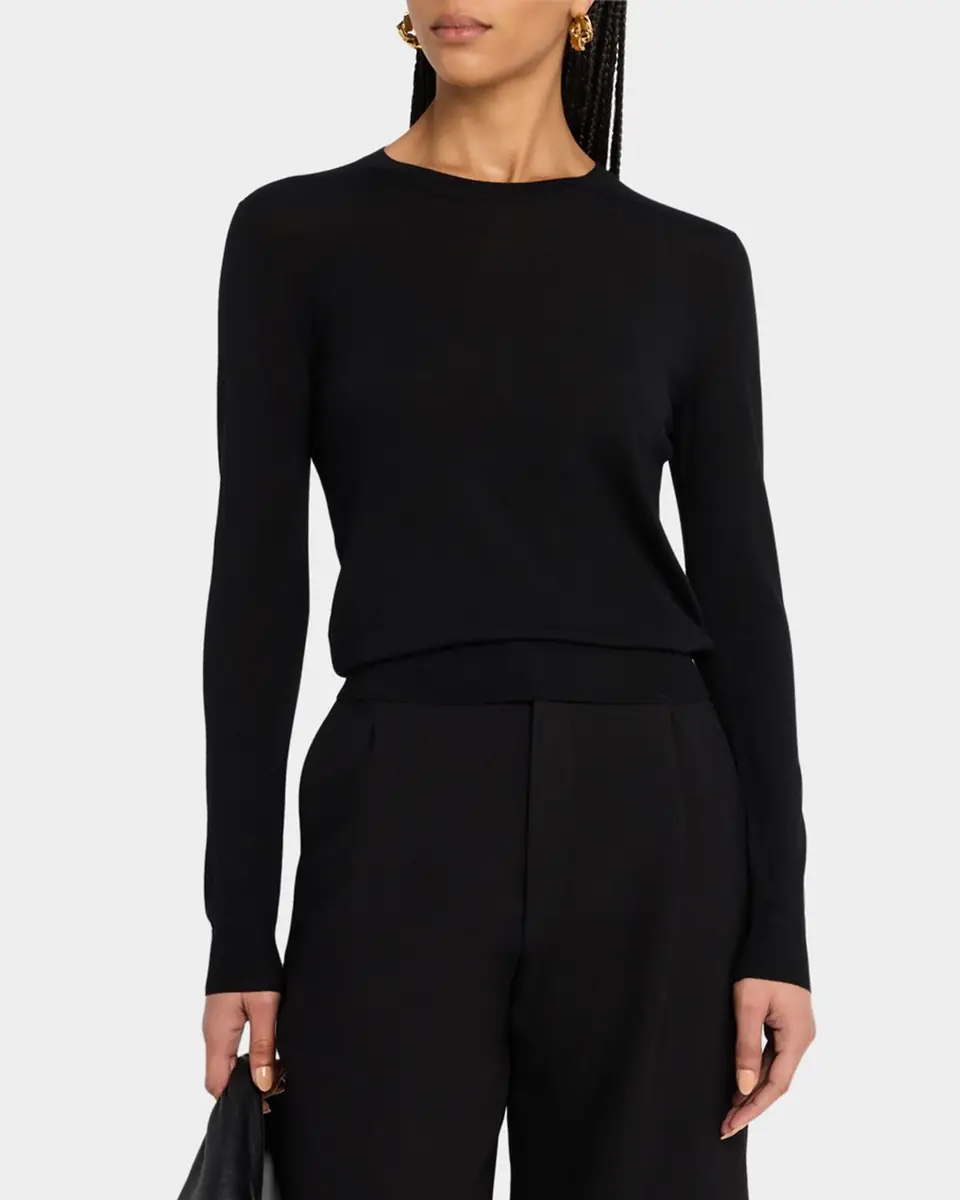 Theory Regal Merino Wool Knit Crewneck Top | Thumbnail 3